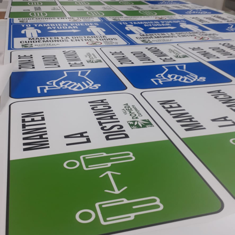 Señalética industrial en polistileno extremadura - Juanimprime